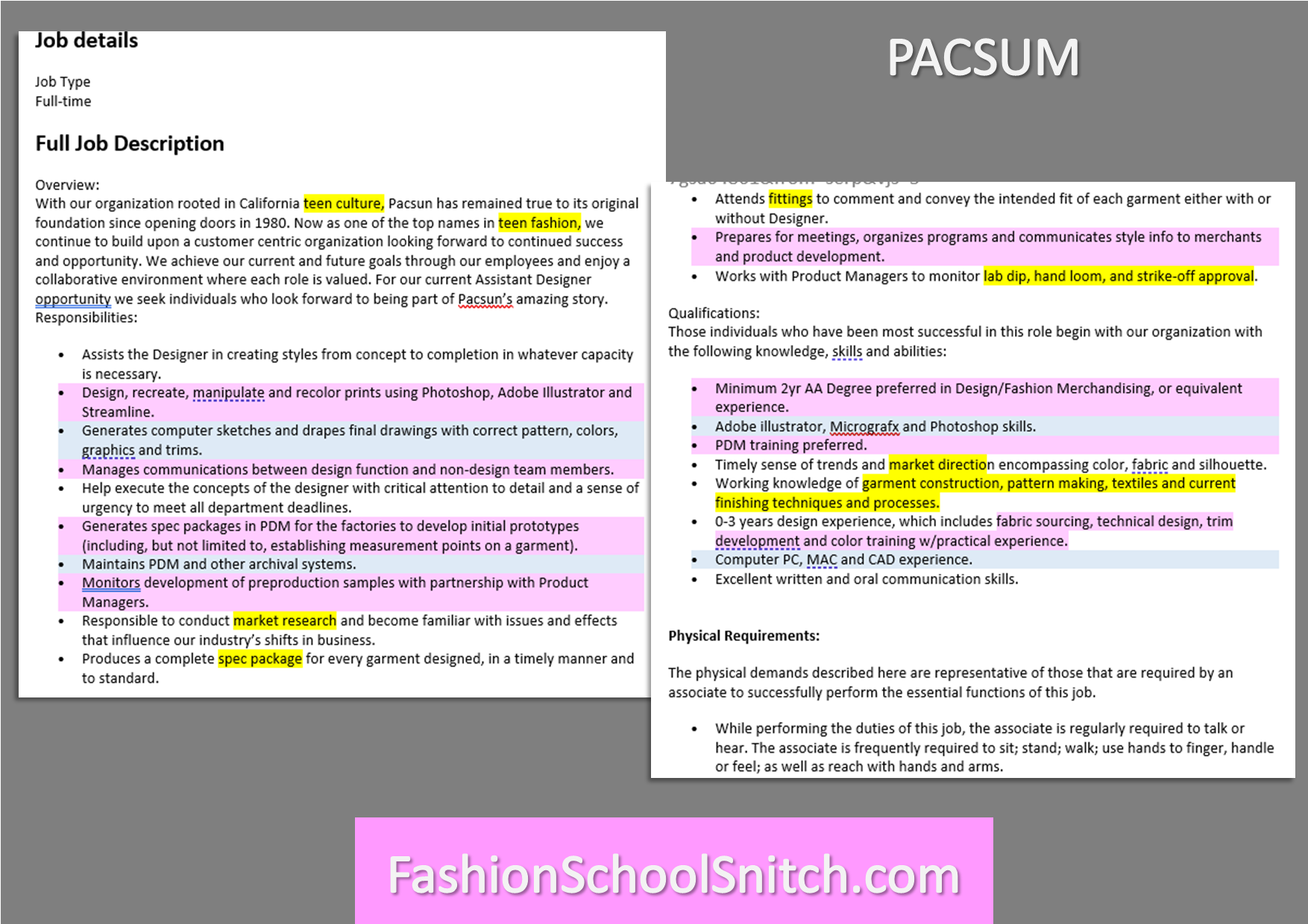 Example Resume Headline For Fashion Designer #2