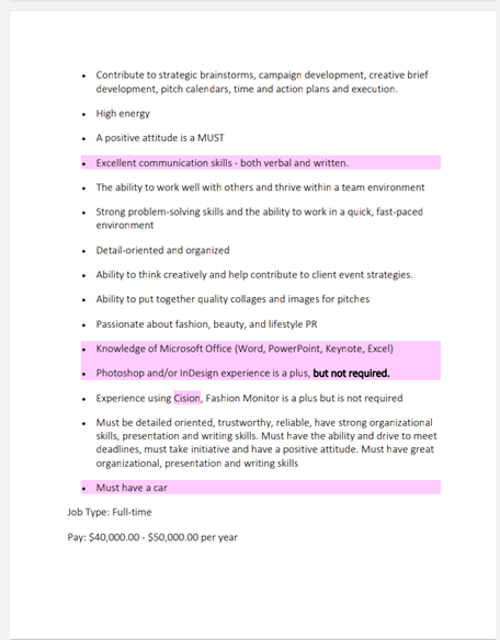 Fashion Account Manager Job Description. Copied from indeed.com an pasted into Microsoft word for further study