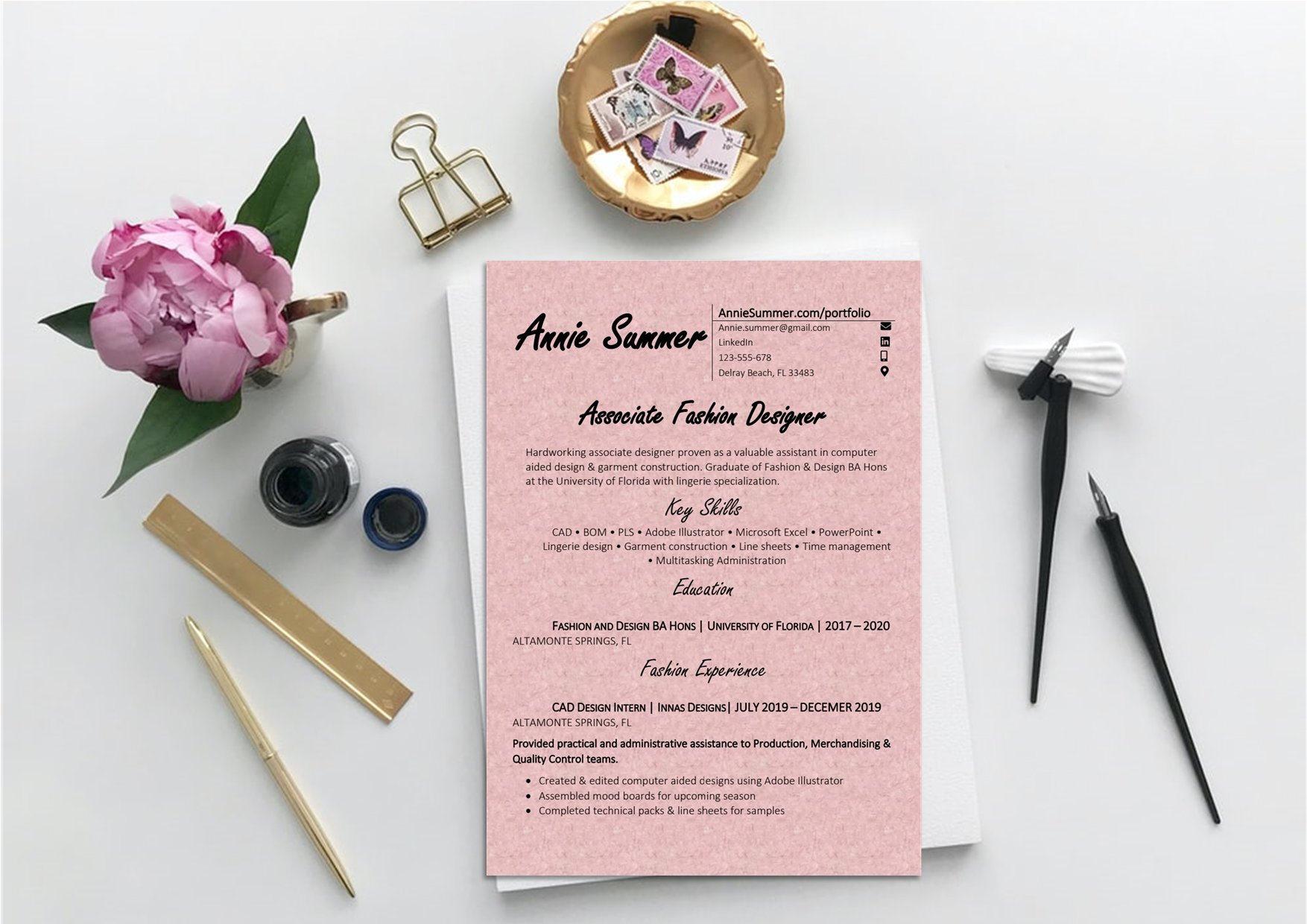 Fashion Designer Resume Template